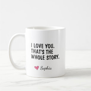 Mug Je t'aime, c'est toute l'histoire Personnalisé