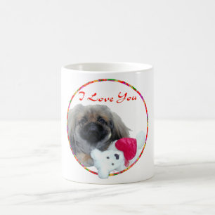Mug Je t'aime chiot Pékinois