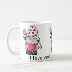 Mug Je t'aime comme gnome autre amour valentin