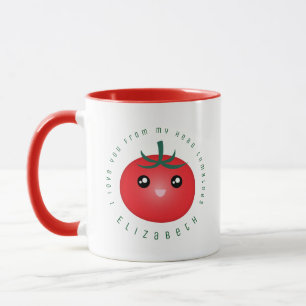 Mug Je T'Aime De Ma Tête Tomates Drôle Pun De Nourritu
