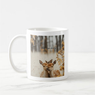 Mug Je T'aime De Tout Mon Cerf Jumeaux Faons