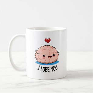 Mug Je T'Aime Drôle Pun Cerveau