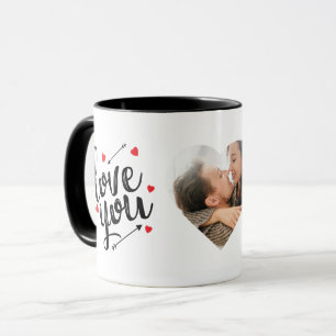 Mug Je T'Aime   Heureuse Sainte-Valentin moderne