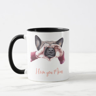 Mug "Je t'aime maman !" Maman de chien