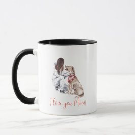 Mug "Je t'aime maman !" Maman de chien