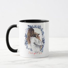 Mug "Je t'aime maman !" Mère et chien