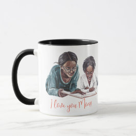 Mug "Je t'aime maman !" Mère et enfant