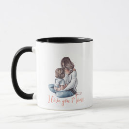 Mug "Je t'aime maman !" Mère et enfant
