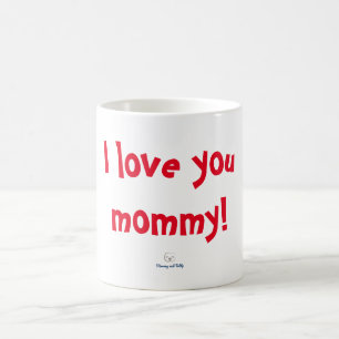 Mug "Je t'aime maman" musique de maman et Teddy