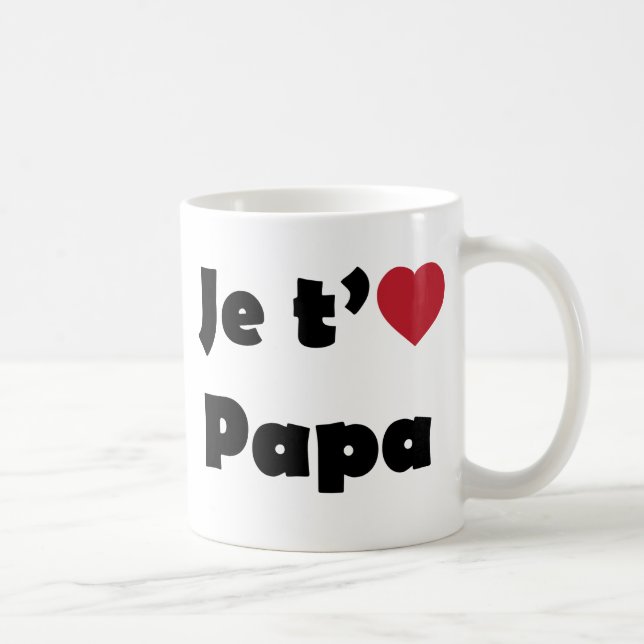 Mug Je t'aime papa (Droite)