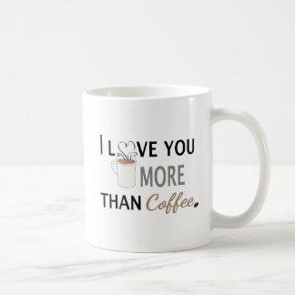 Mug Je t'aime plus que le café