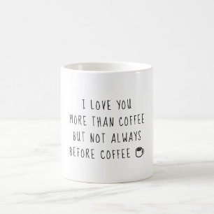 Mug Je t'aime plus que le café