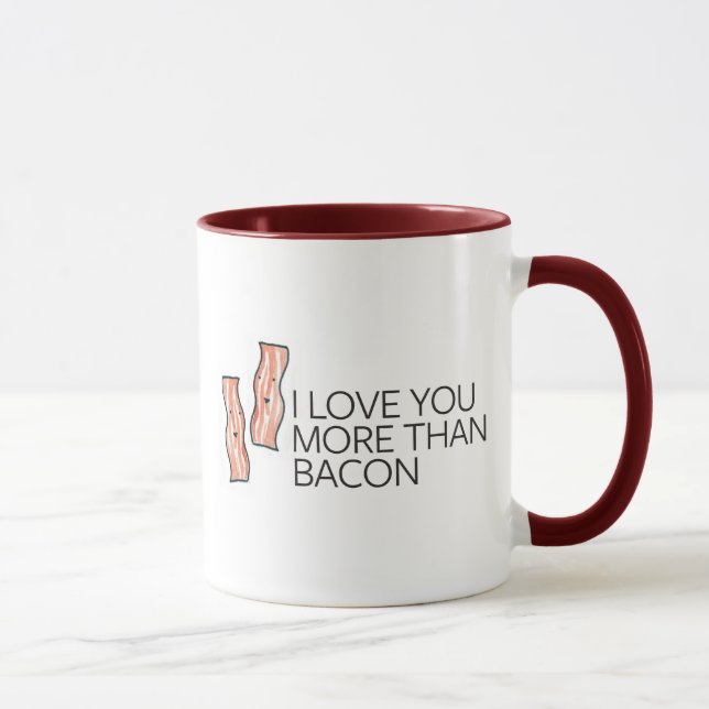 Mug Je t'aime plus que le lard (Droite)