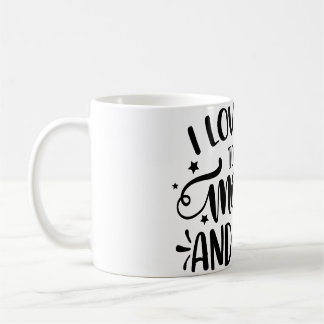 Mug Je T'Aime Sur La Lune Et De Retour