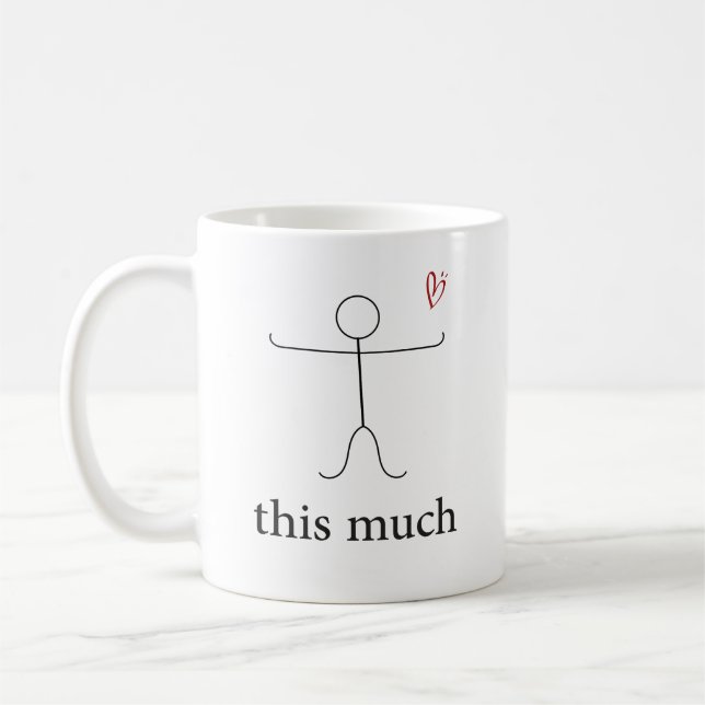 Mug Je t'aime tellement, Femme, copine, amie (Gauche)