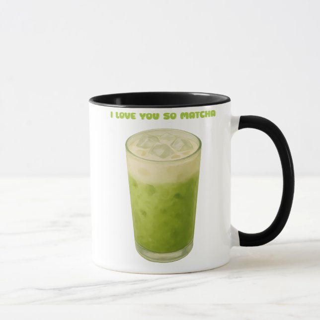 MUG JE T'AIME TELLEMENT MATCHA, MATCHA VERT THÉ AMOUR (Droite)