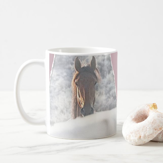 Mug Je Te Vois, Boug De Cheval Sauvage (Avec donut)