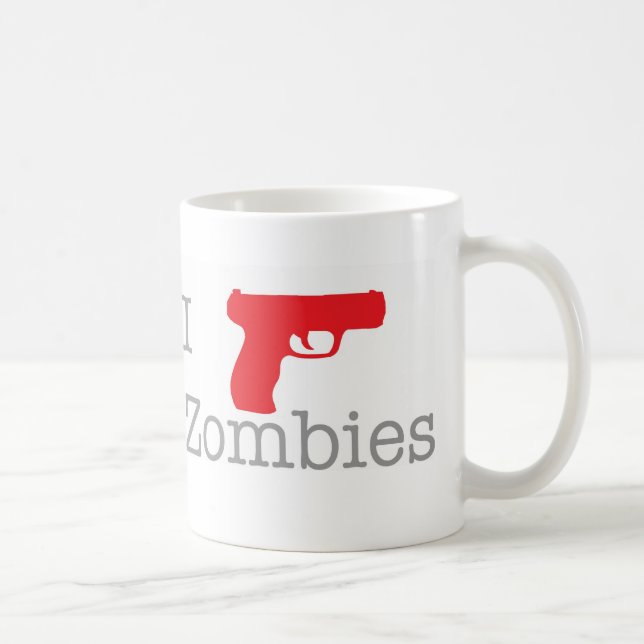 Mug Je tire des zombis (Droite)