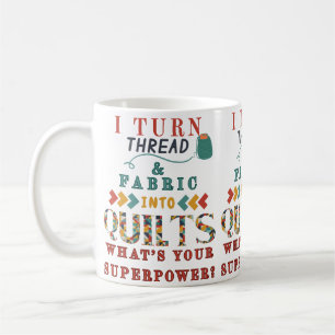 Mug Je Transforme Le Fil Et Le Tissu En Feuilles Drôle