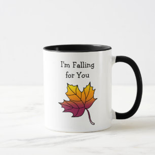 Mug Je vais tomber pour toi, Feuille d'automne