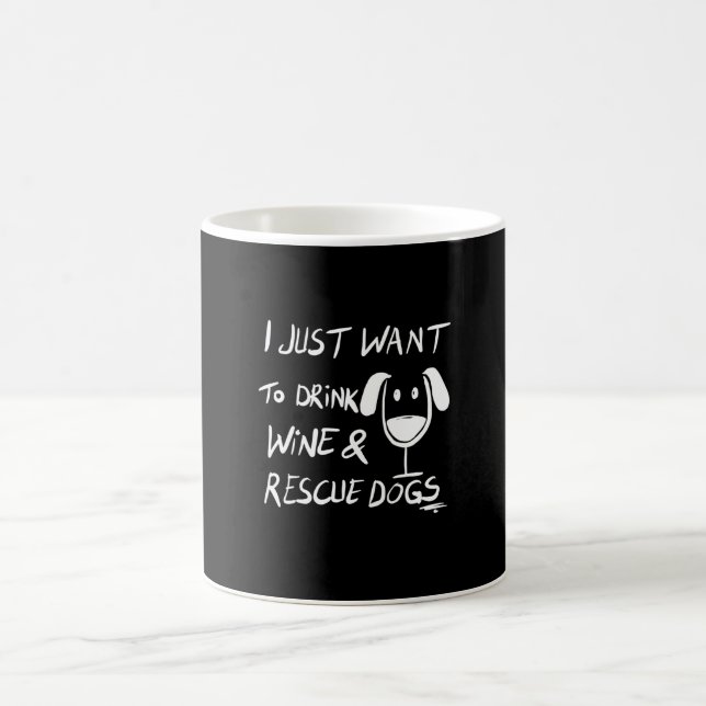 Mug Je veux juste boire du vin (Centre)