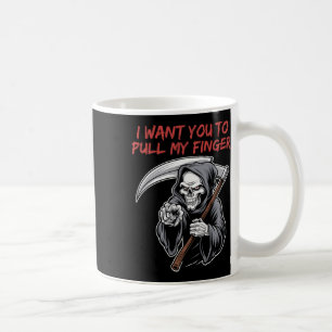 Mug Je Veux Que Tu Tiennes Mon Doigt Grim Reaper Hallo