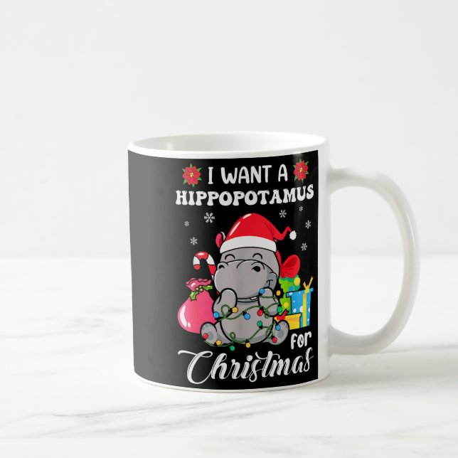 Mug Je veux un Hiptamus pour Noël Xmas Hip Enfant Tout (Droite)