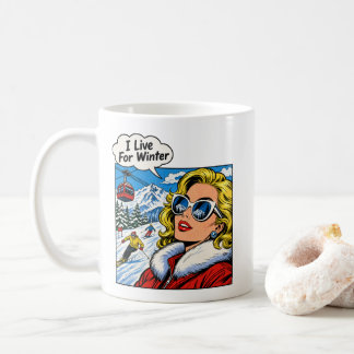 Mug Je vis pour l'hiver