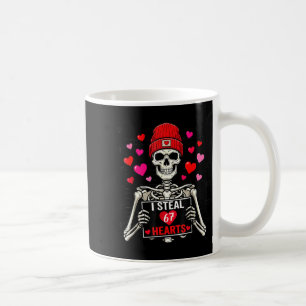 Mug Je vole 67 cœurs Saint-Valentin 67 Mème 6 7 squele