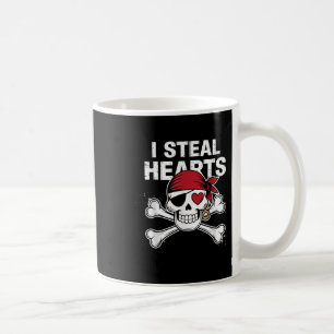 Mug Je vole Coeurs Valentines Jour Pirate Funny Valent