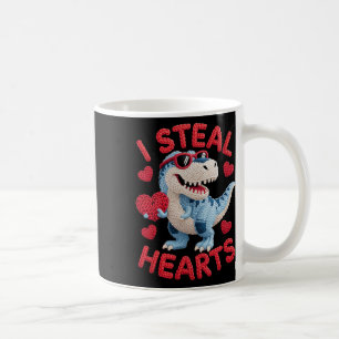 Mug Je vole des cœurs Tenue de dinosaure mignon pour e