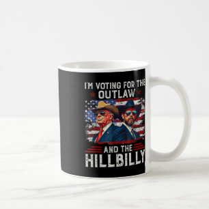 Mug Je vote pour le hors-la-loi et Trump le Hillbilly