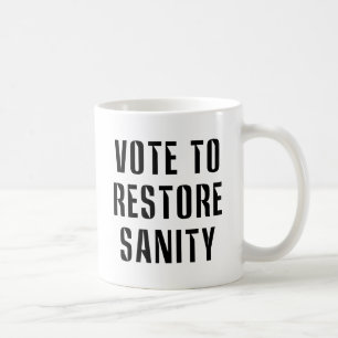 Mug Je vote pour restaurer la santé mentale Large