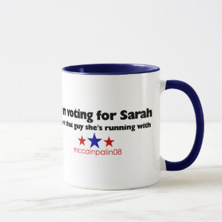 Mug Je vote pour Sarah