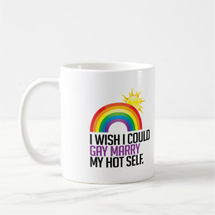 Mug Je voudrais pouvoir me marier gay avec mon moi sex