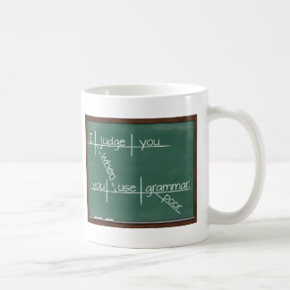Mug Je vous juge quand vous employez la grammaire