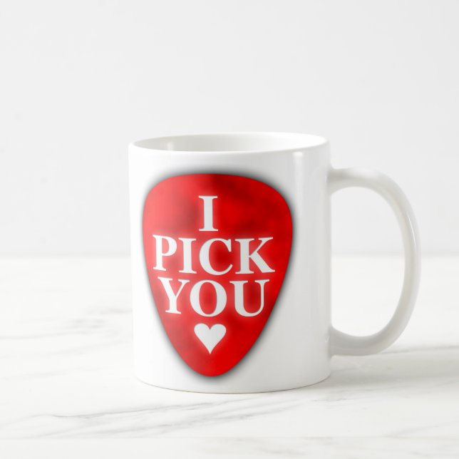 Mug Je vous sélectionne Tasse-Rouges avec le coeur (Droite)