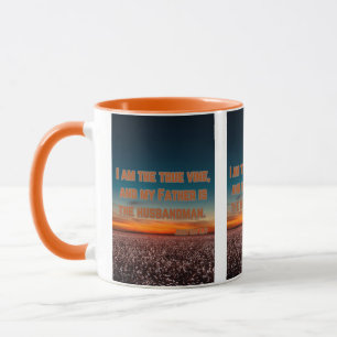 Mug Jean 15:1 KJV Bible Verse Pic Deux Tons