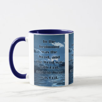 Mug Jean 1:1 KJV Bible Verse Pic Deux Tons