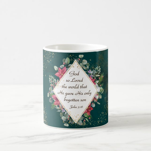 Mug Jean.3:16 Dieu si aimé le monde, Noël (Centre)