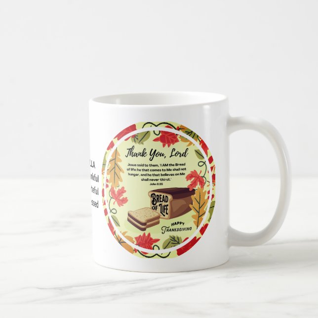 Mug Jean 6:35 PAIN DE VIE Thanksgiving (Droite)