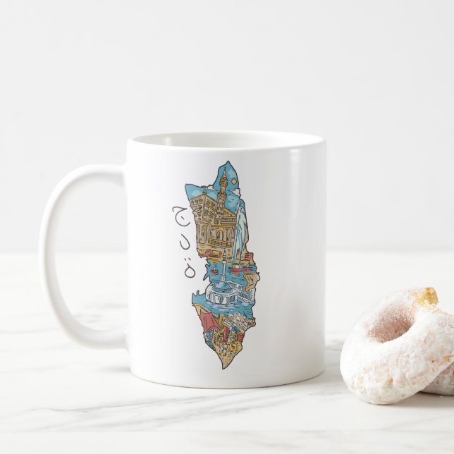 MUG JEDDAH PAYSAGE DE L'ARABIE SAOUDITE (Avec donut)