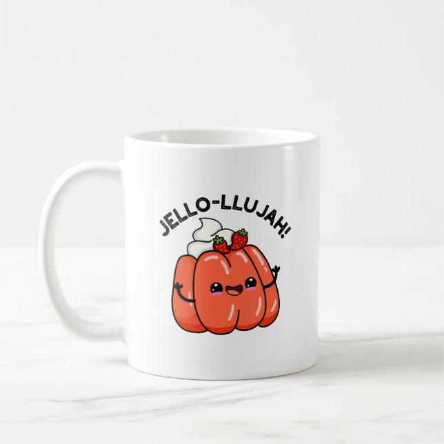 Mug Jello-llujah Funny Jello Pun alimentaire (Gauche)