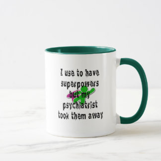 Mug J'emploie pour avoir les superpuissances