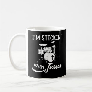 Mug J'en ai marre avec Jesus Christian Drummer Stic
