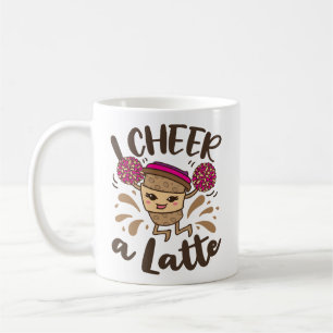 Mug J'encourage un café Cheerled Latte Cute