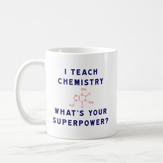 Mug J'enseigne à chimie ce qui est la votre (Gauche)