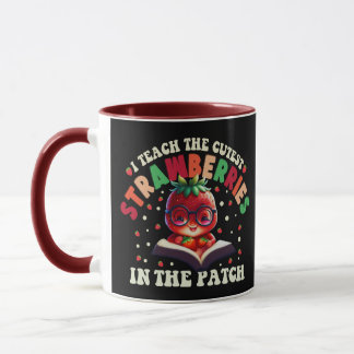 Mug J'Enseigne Les Fraises Les Plus Cuttes Dans Le Pat