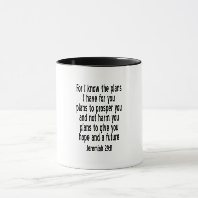 Mug Jérémie 29:11 (Centre)