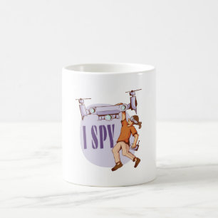 Mug J'espionne pour les pilotes de drones et les enfan